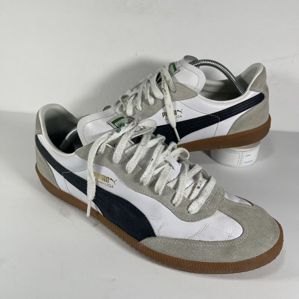 Puma Super Liga OG Retro Sneakers White/Black/Gum Men’s Size 12 US / 11 UK Low